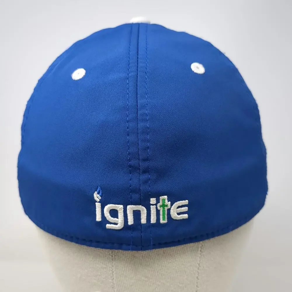 The Game Baseball Cap Blue S Idaho Ignite Cross Flag American Flag Hat